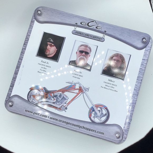 New and sealed OCC ORANGE COUNTY CHOPPERS Pez Candy tin set - Picture 8 of 10